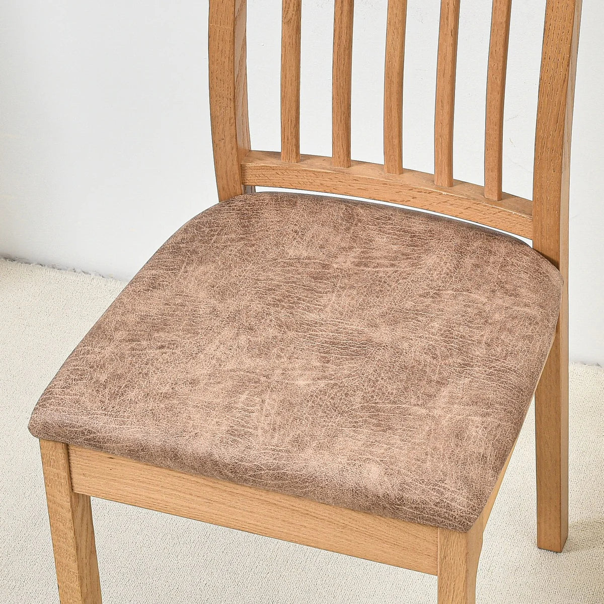 Alv - Rustic pattern Buckle Chair Seat Cover