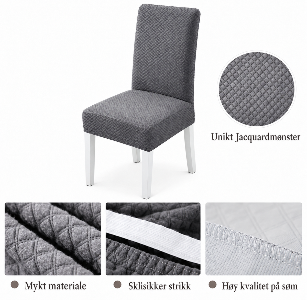 Edda - Knitted Stretch Chair Cover