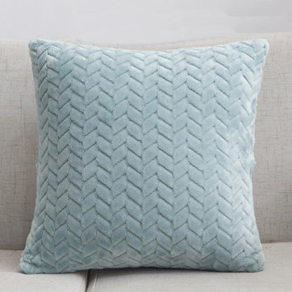 Flannel Solid Color Throw Pillow Cover