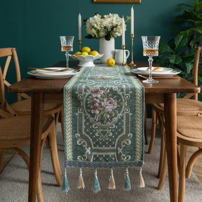 Eydis Nature Inspired Table Runner with Tassels