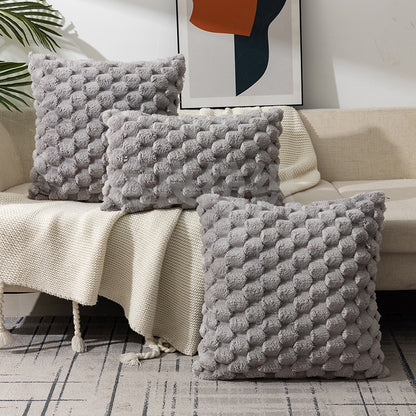 Cozy Woven Fleece Cushion Cover