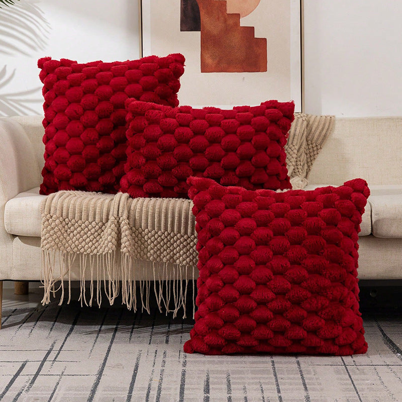 Cozy Woven Fleece Cushion Cover