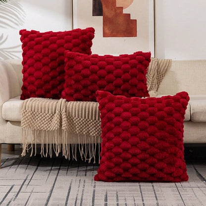 Cozy Woven Fleece Cushion Cover