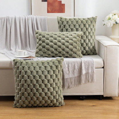 Cozy Woven Fleece Cushion Cover