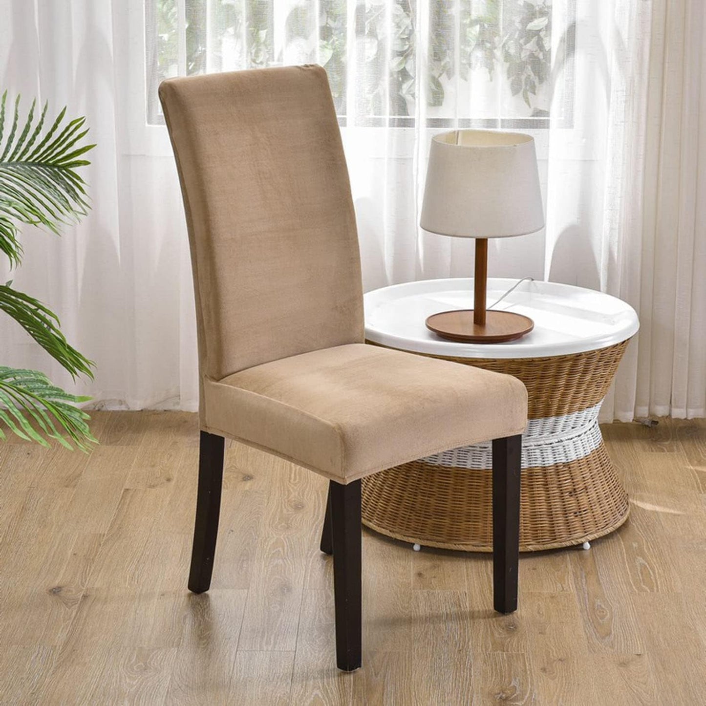 Fjorgyn - Soft Elastic Velvet Chair Cover