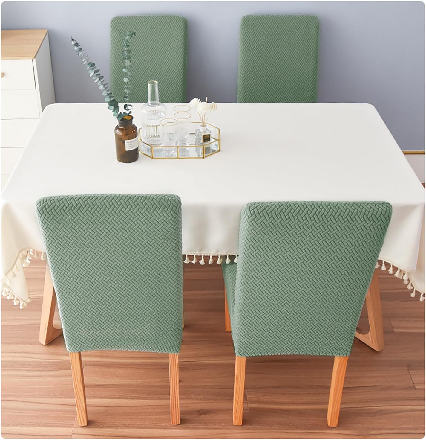 Eira - Plaid Jacquard Chair Cover