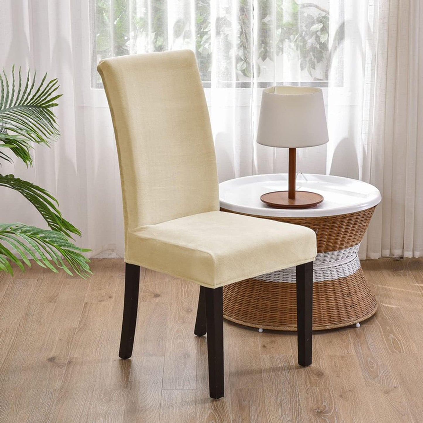 Fjorgyn - Soft Elastic Velvet Chair Cover