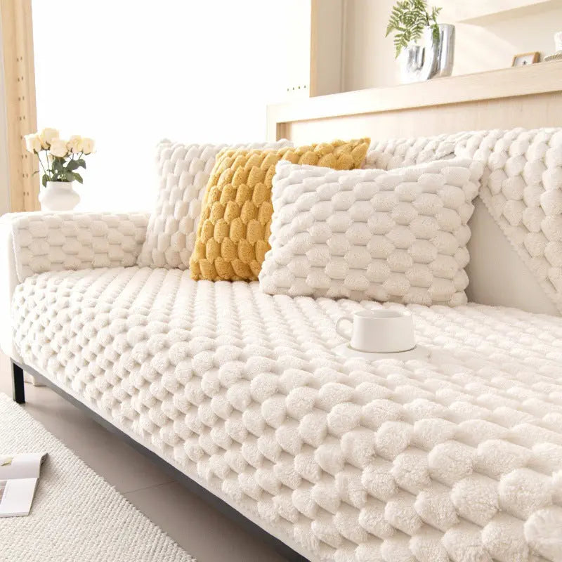 Thickened Plush Non-Slip Sofa Cushion Trekk&Cover