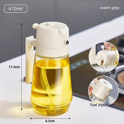 2-in-1 Glass Oil Sprayer Dispenser