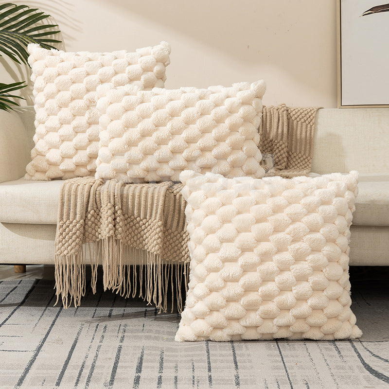 Cozy Woven Fleece Cushion Cover