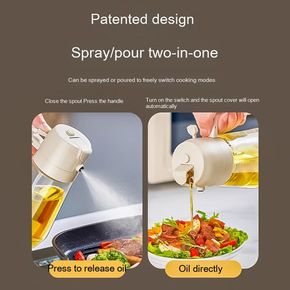2-in-1 Glass Oil Sprayer Dispenser