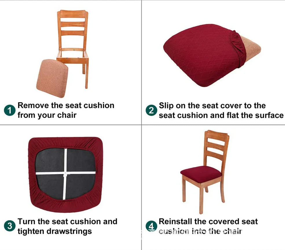 Vár - Jacquard Chair Seat Cover