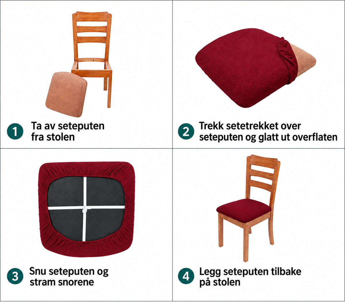 Vár - Jacquard Chair Seat Cover