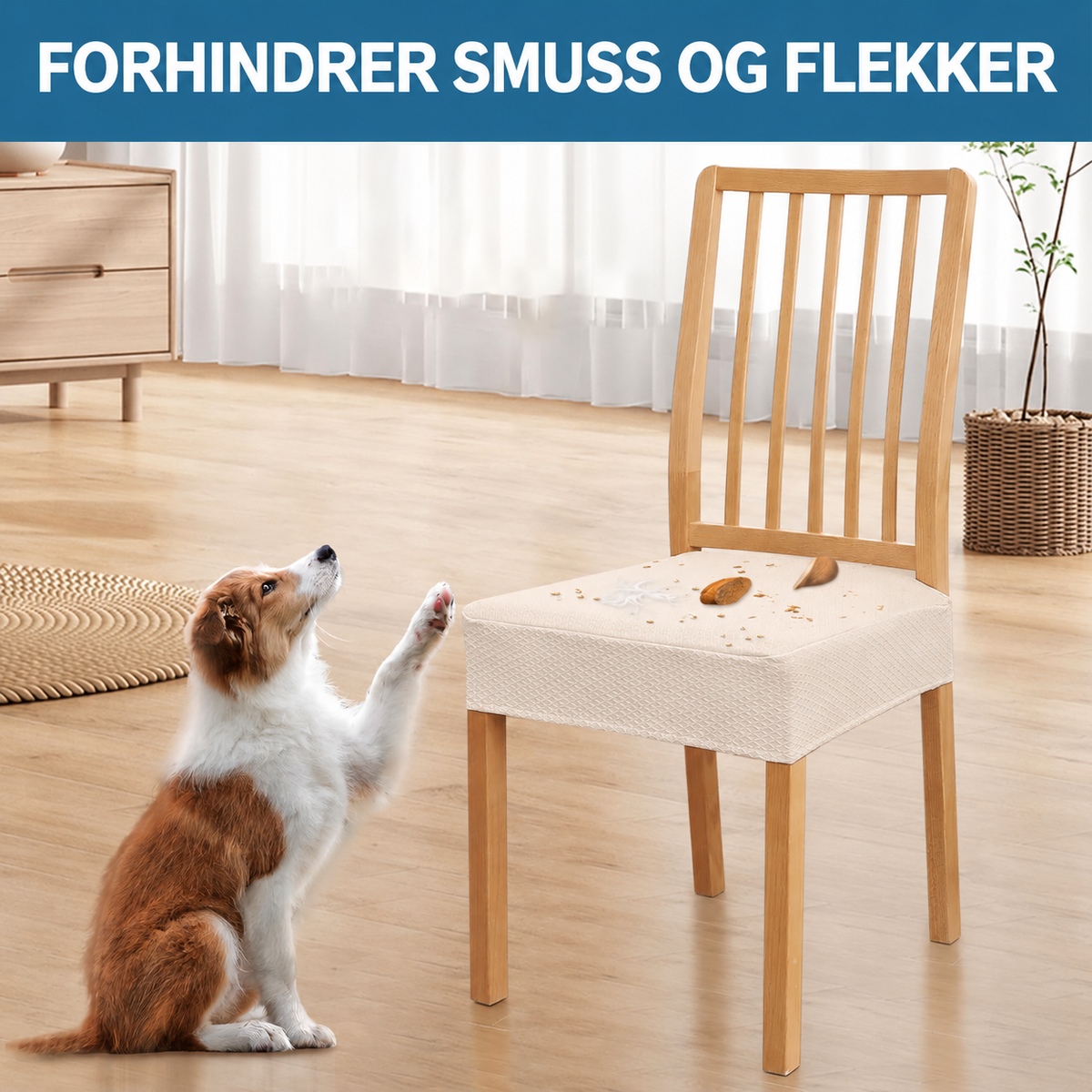 Rán - Smart Chair Seat Cover with Herrington texture