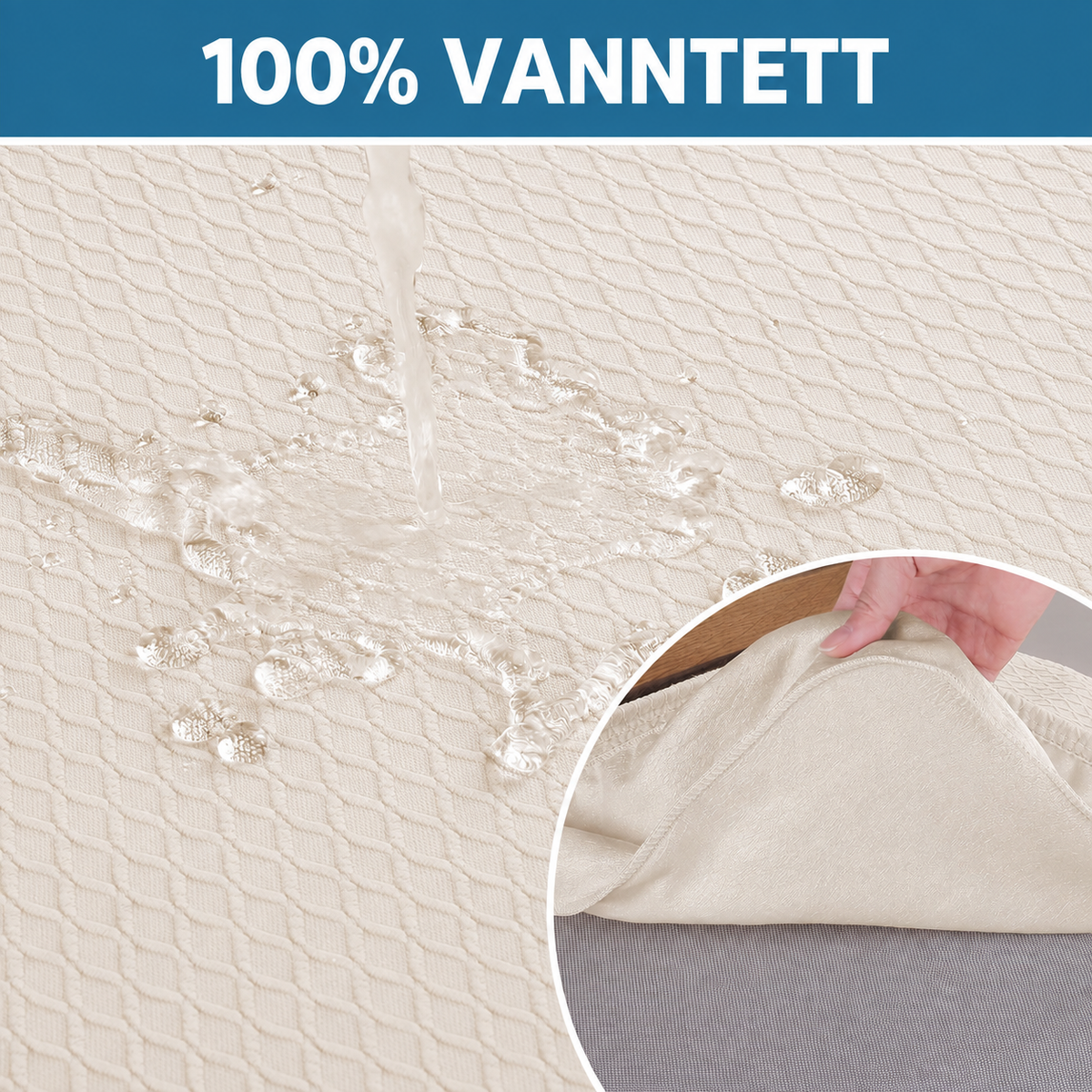 Rán - Smart Chair Seat Cover with Herrington texture