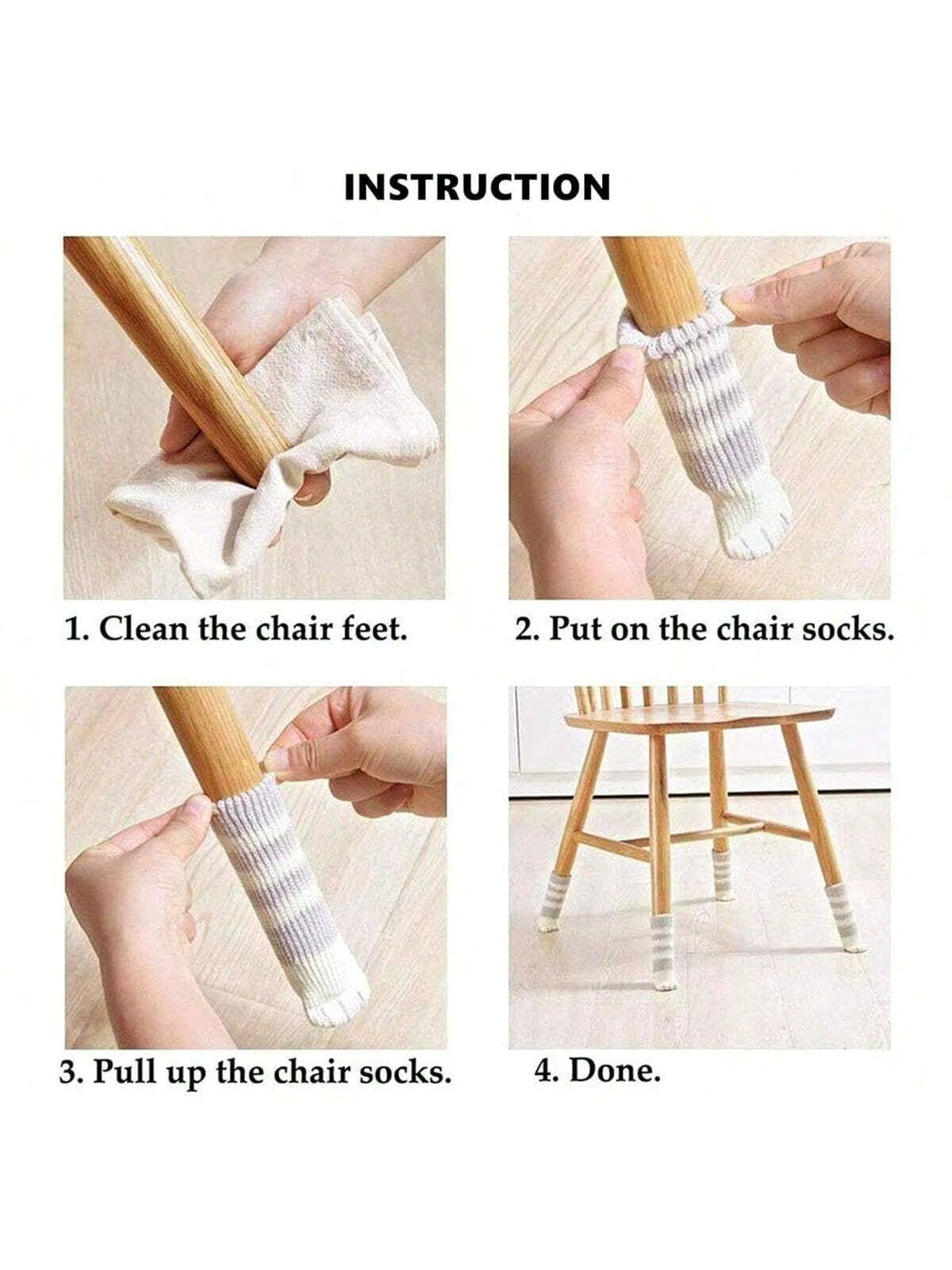 Knitted Table and Chair Cover Socks