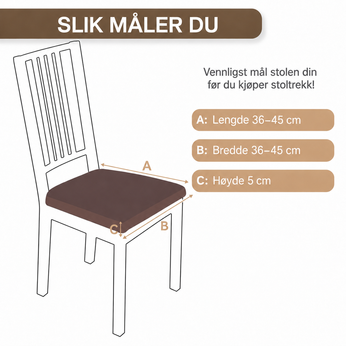 Vár - Jacquard Chair Seat Cover
