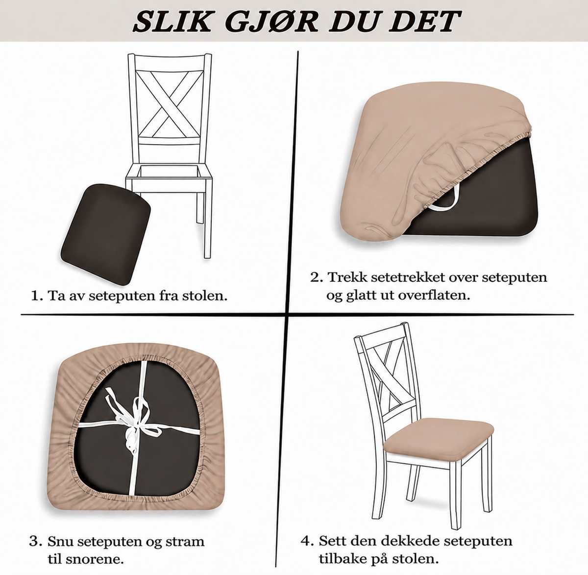 Vind - Soft Chair Seat Cover