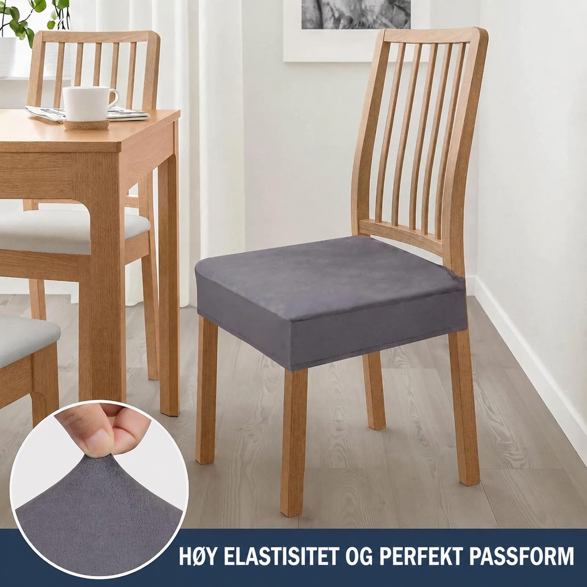 Vör - Soft Velvet Chair Seat Cover