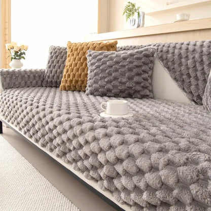 Thickened Plush Non-Slip Sofa Cushion Trekk&Cover
