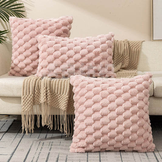 Cozy Woven Fleece Cushion Cover