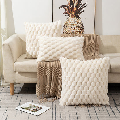 Cozy Woven Fleece Cushion Cover