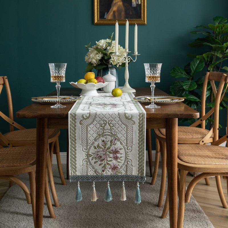 Eydis Nature Inspired Table Runner with Tassels