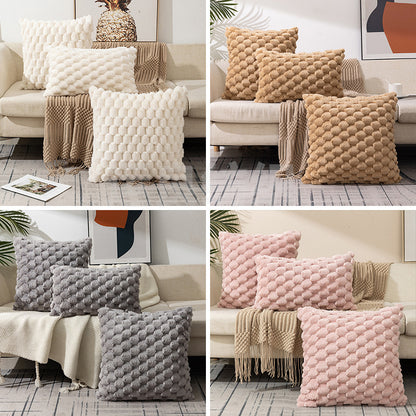 Cozy Woven Fleece Cushion Cover